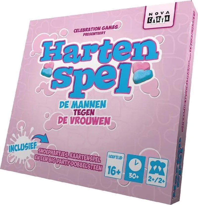 HartenSpel - Mannen tegen de Vrouwen spel de Nova Carta – boîte
