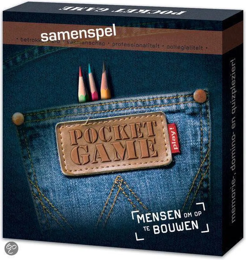 Memo Quizspel Samenspel Pocketgame - Workers fra Nova Carta – æske