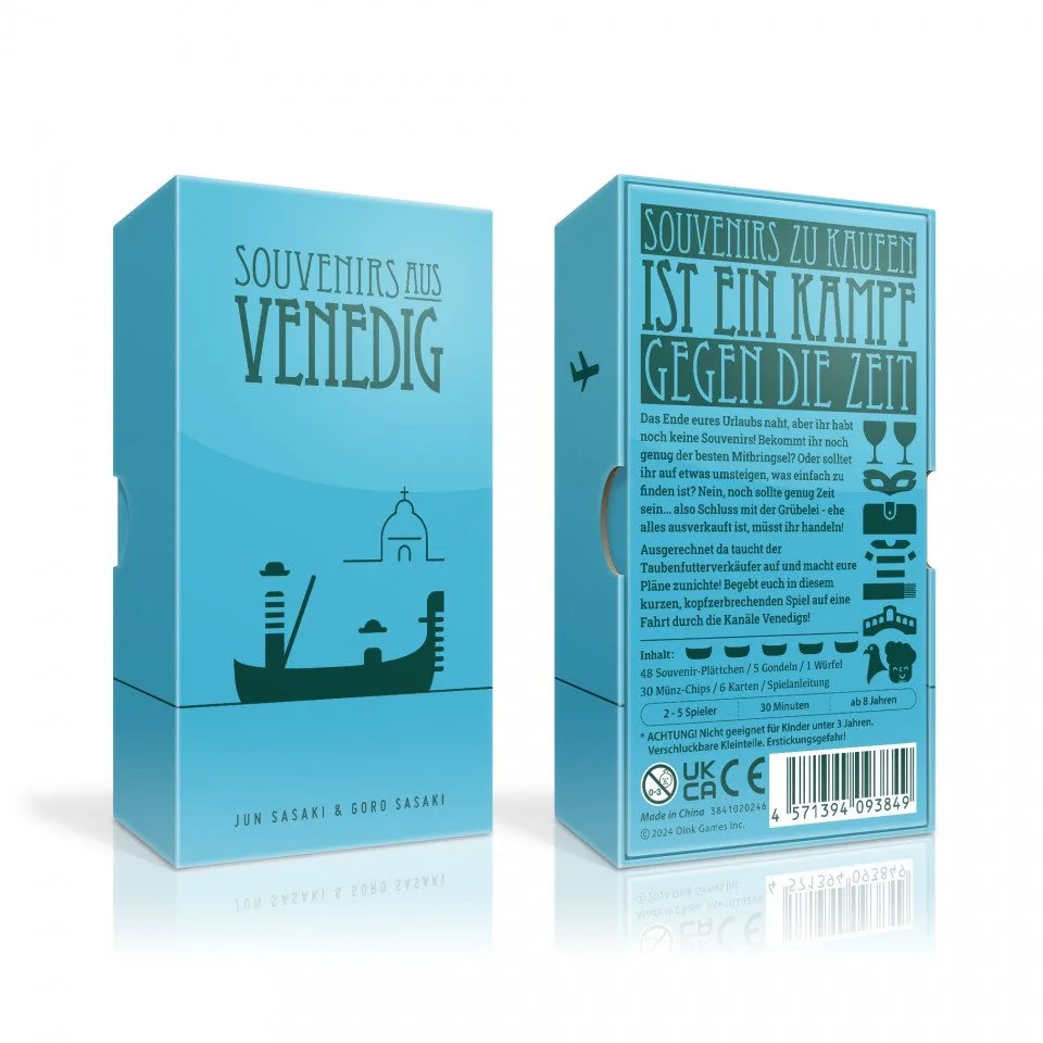 Spiel, Souvenirs aus Venedig - deutsch von Oink Games – Schachtel