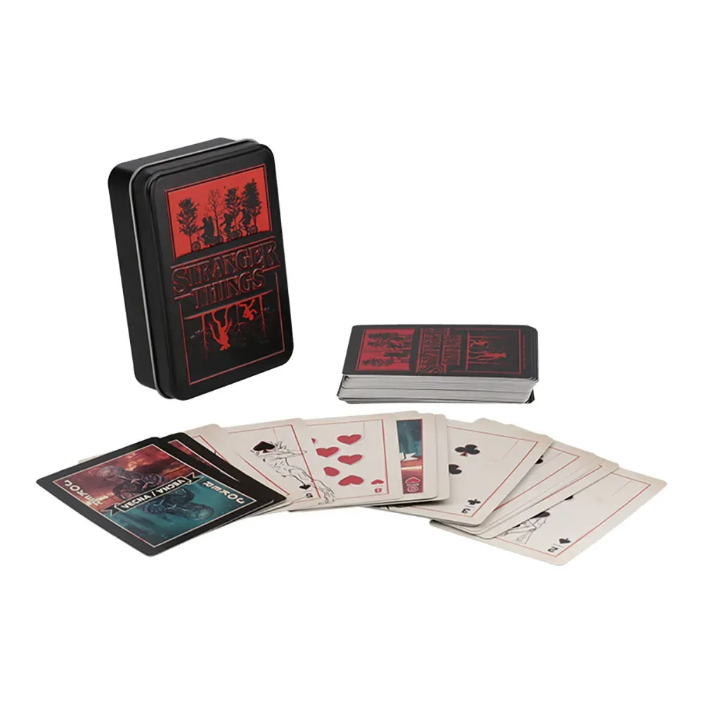 Paladone 5 Cartes à Jouer En Métal Stranger Things de Paladone – boîte