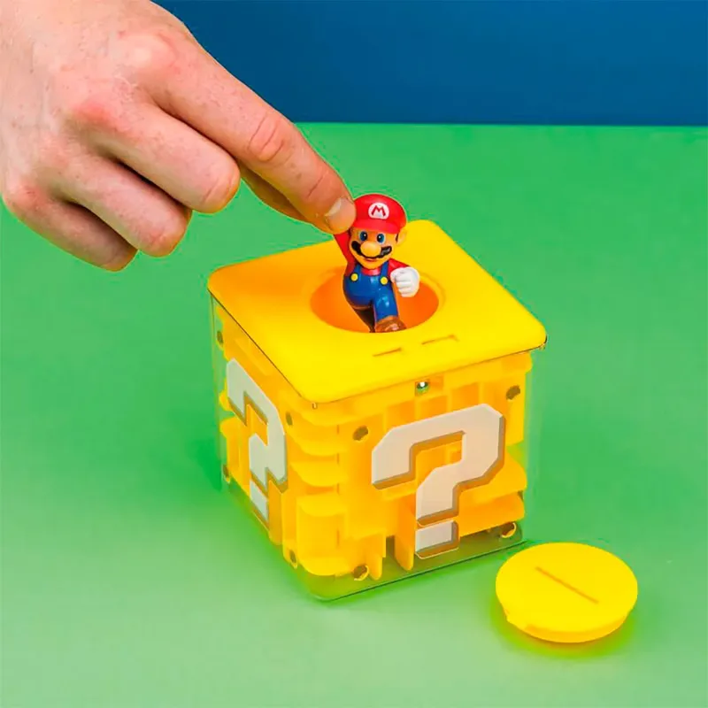 Tirelire Super Mario Question Block de Paladone, édition Jaune – boîte 2 sur 3