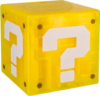Tirelire Super Mario Question Block de Paladone, édition Jaune – boîte 1 sur 3