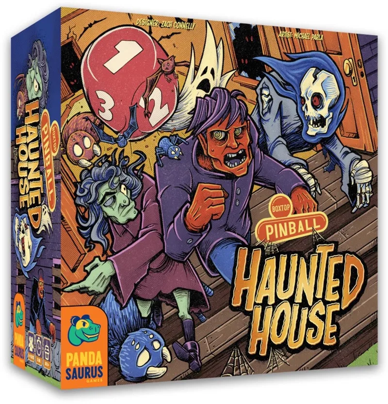 Boxtop Pinball: Haunted House de Pandasaurus Games – boîte