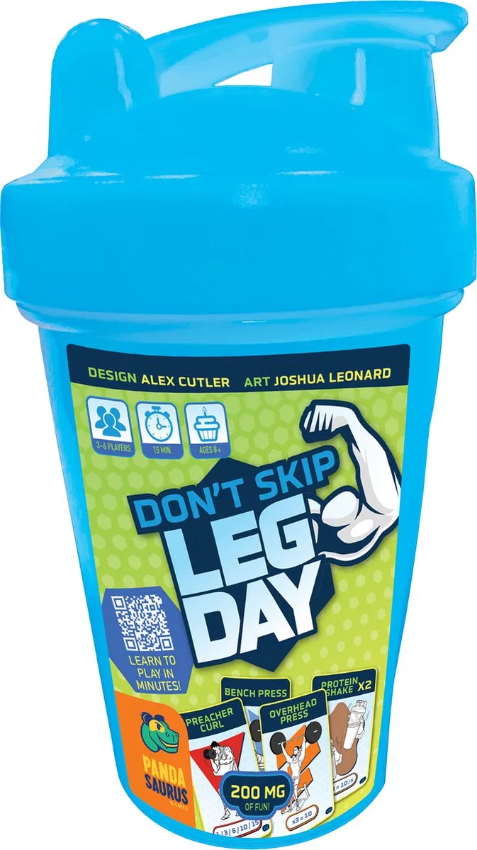 Don't Skip Leg Day - Kaartspel voor 3-6 spelers - Engelstalig de Pandasaurus Games – boîte
