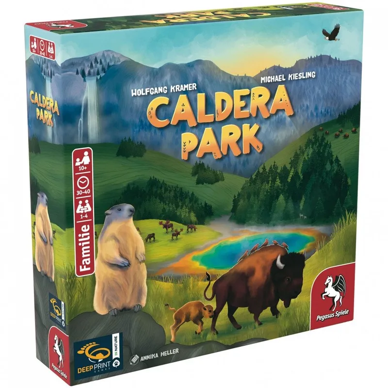 Spiel, Caldera Park (Deep Print Games) - deutsch from Pegasus Spiele – box