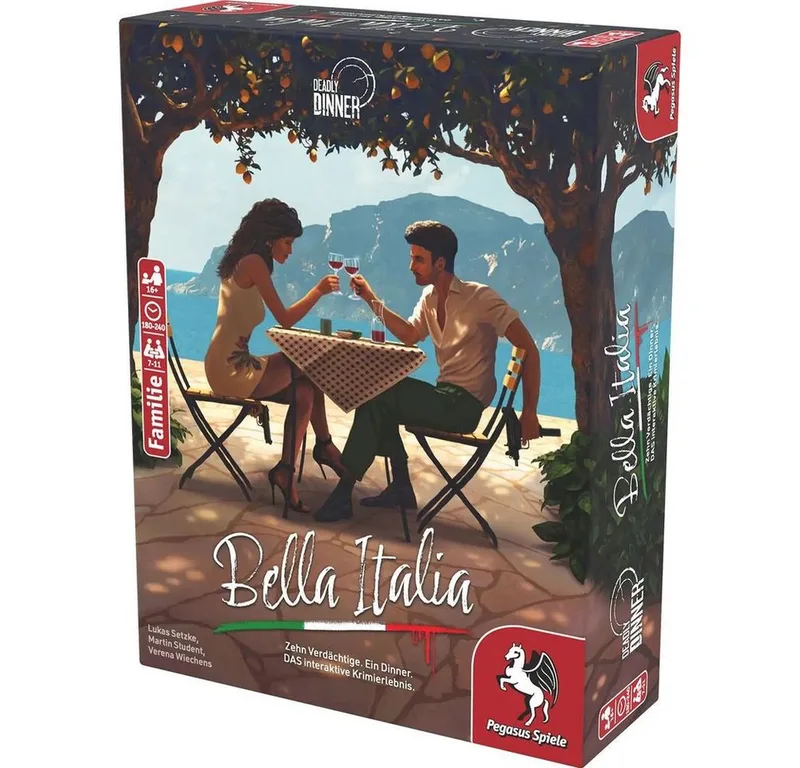 Spiel Deadly Dinner - Bella Italia de Pegasus Spiele – boîte 2 sur 4