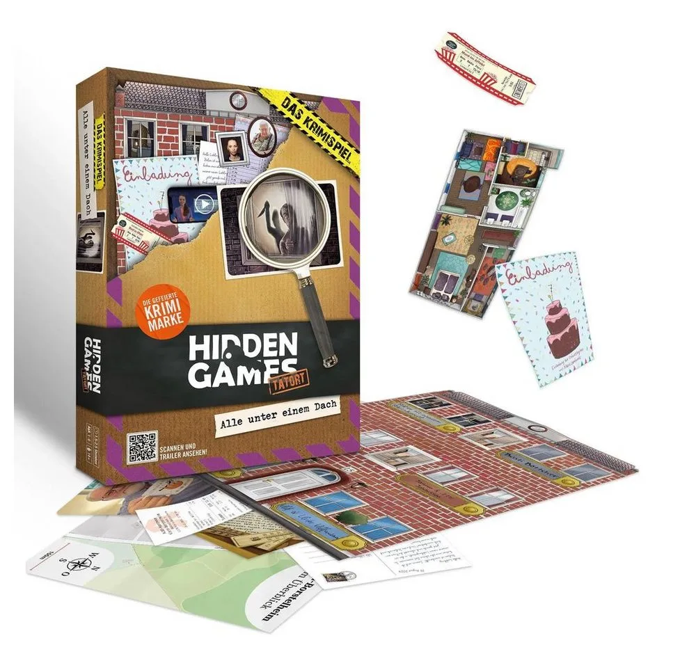 Spiel Hidden Games Tatort: Alle unter einem Dach van Pegasus Spiele – doos