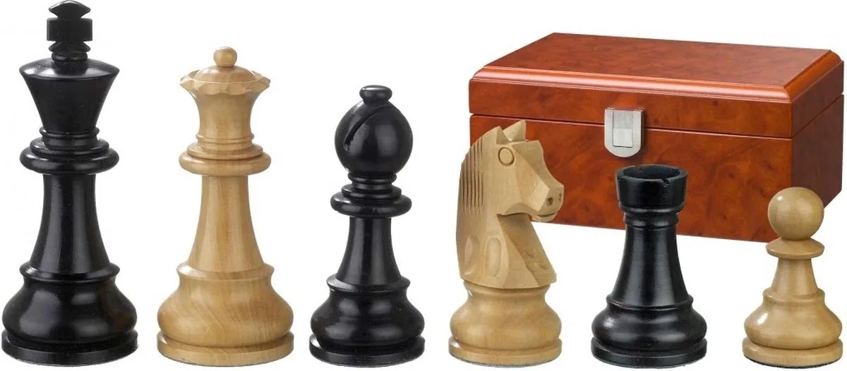 Ludwig XIV Schaakstukken Koningshoogte 76 mm de Philos – boîte