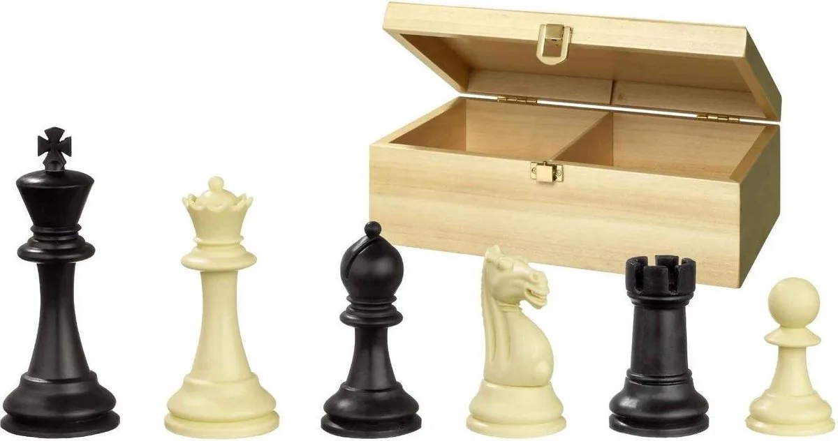 Nerva Schaakstukken Koningshoogte 95 mm de Philos, édition Multicolore – boîte