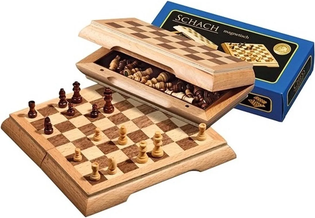 reis schaakset magnetisch, 17mm veld de Philos – boîte
