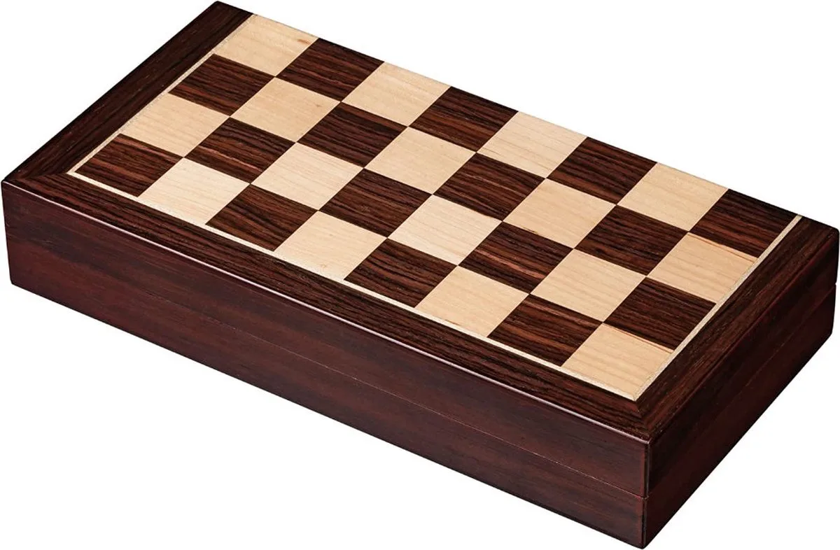 Schaak/Dam/Backgammon Kassette Veld 30 mm, Koningshoogte 63 mm de Philos – boîte
