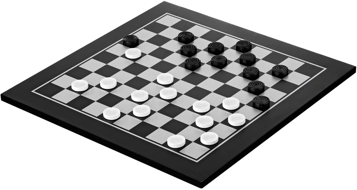Schaak/Dam Set - Houten speelbord 40 mm velden - Vanaf 6 jaar de Philos – boîte