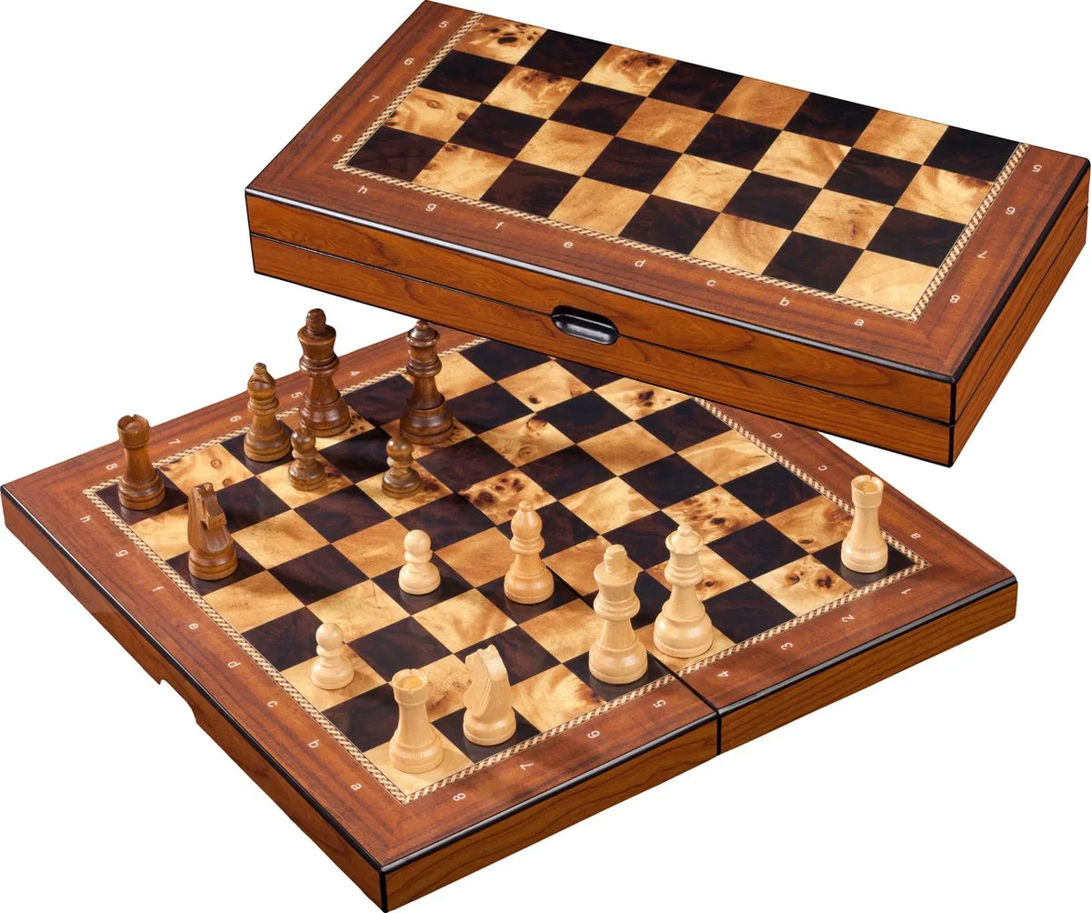 Schaak Kassette Veld 40 mm, Koningshoogte 76 mm de Philos – boîte