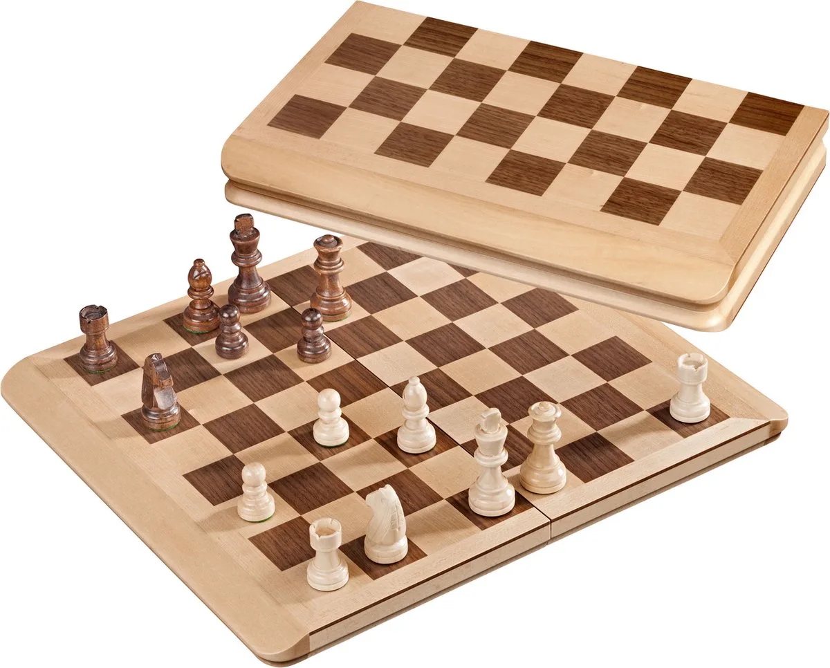 Schaak Kassette Veld 43 mm, Koningshoogte 77 mm de Philos – boîte