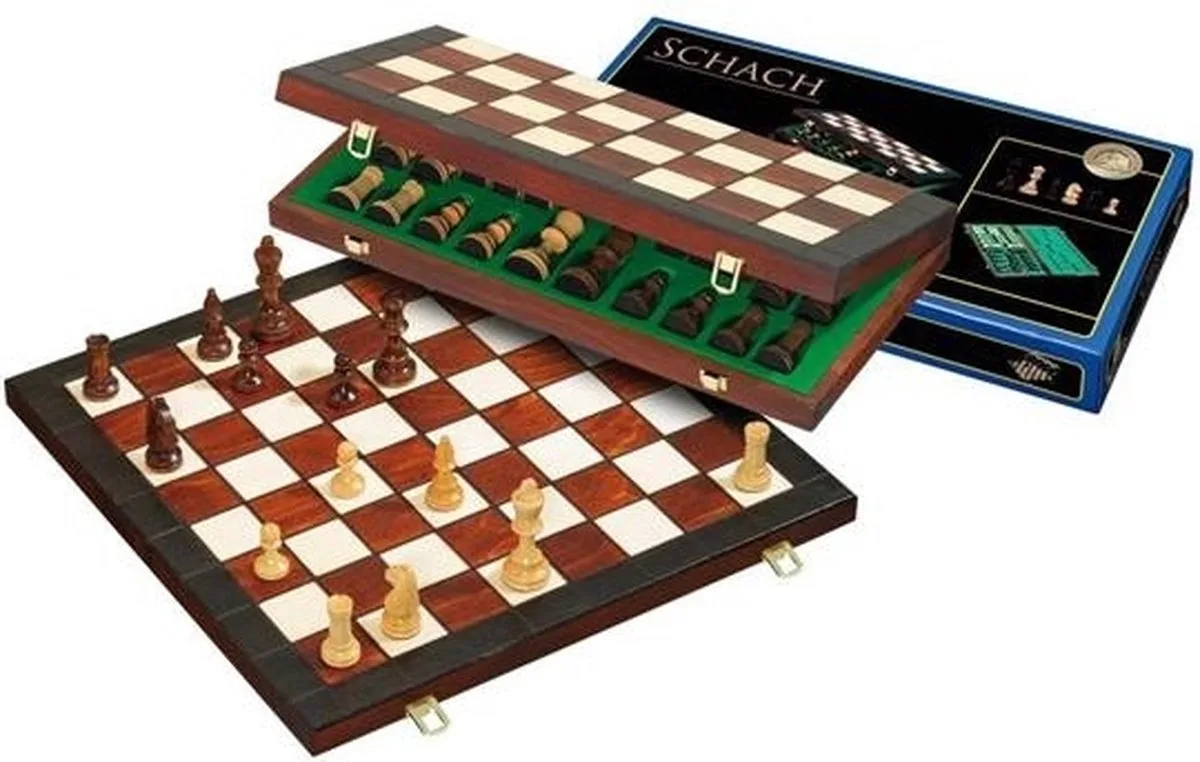 Schaak Kassette Veld 45 mm, Koningshoogte 78 mm de Philos – boîte