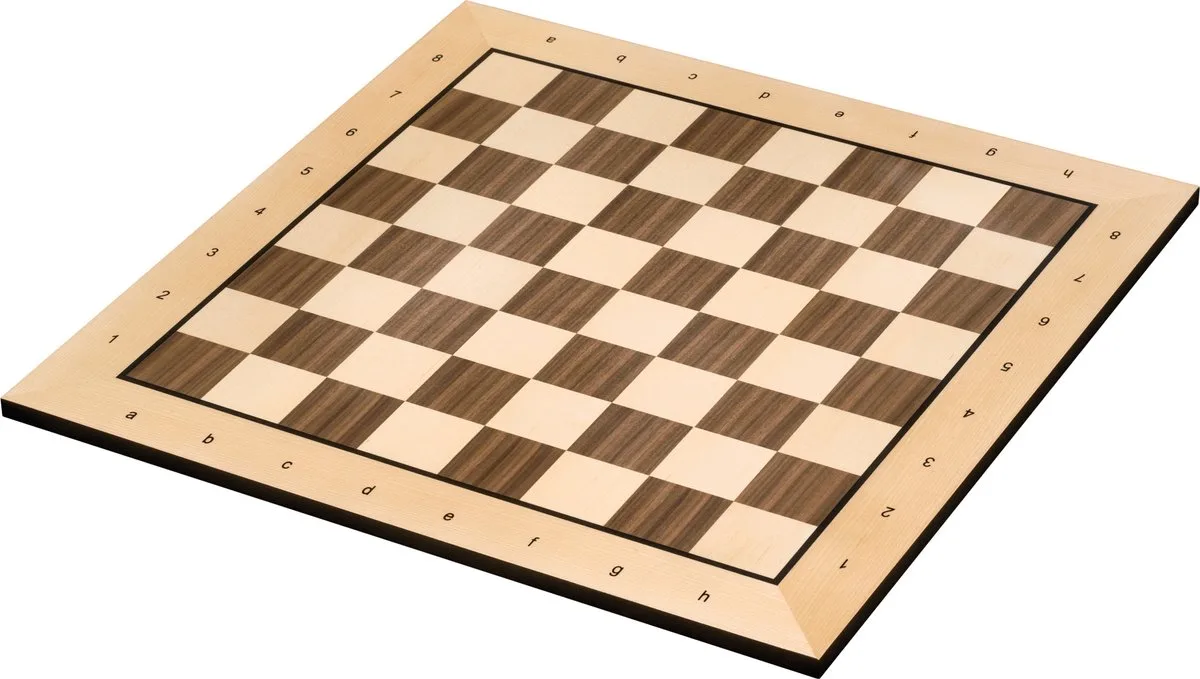 Schaakbord - Bordspel - Veld 50 mm - Randbeschrijving de Philos – boîte