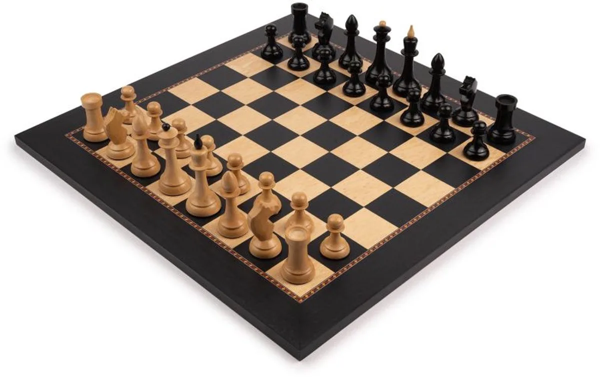 schaakset deluxe houten schaakspel veld 50 mm. de Philos – boîte