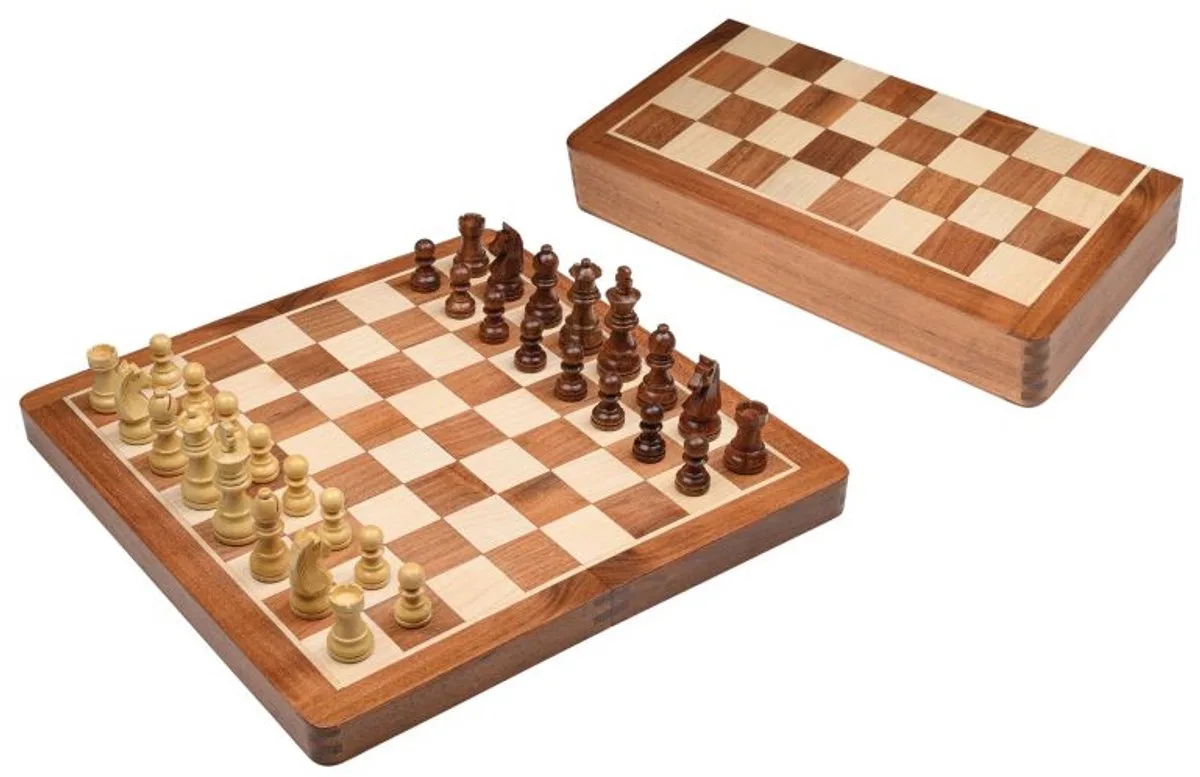 schaakspel houten schaakcassette veld 38 mm klassiek. de Philos – boîte