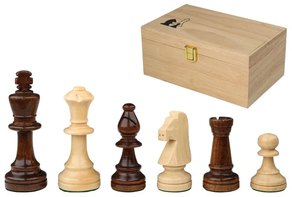 schaakstukken Richard houten box 90 mm klassiek schaakspel. de Philos – boîte