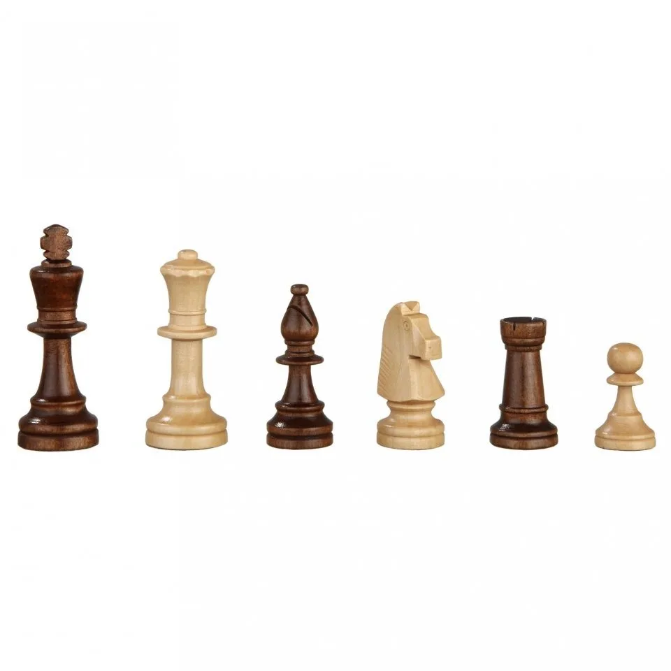 Spiel, Schachfiguren Heinrich VIII - Königshöhe 76 mm - gewichtet - im Polybeutel de Philos – boîte