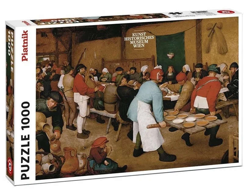 Brueghel Boerengras 1000 Stuk Puzzel 67x44 cm from Piatnik, Blue edition – box