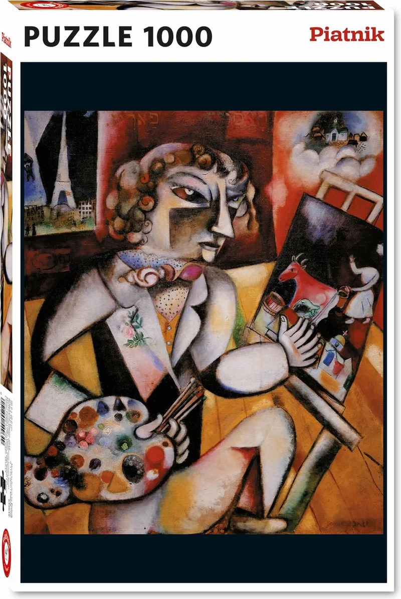 Chagall Zelfportret met Zeven Vingers Puzzel 1000 Stukjes von Piatnik, Ausgabe Donker – Schachtel