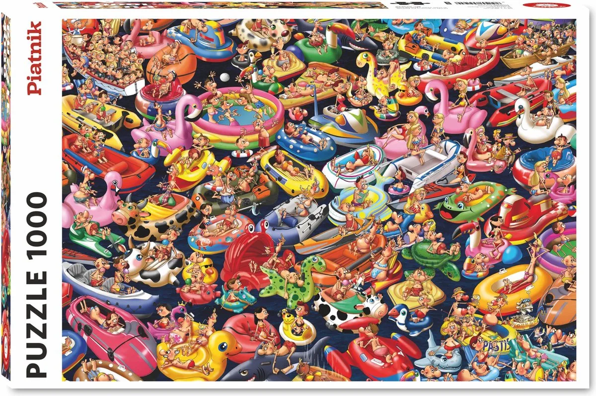 Floating Around. Puzzel 1000 stukjes van Piatnik, editie Multi-coloured – doos