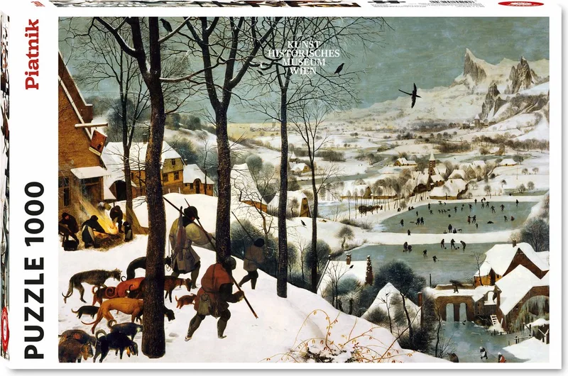 Hunters in the Snow - Pieter Bruegel (1000) from Piatnik, Multi-coloured edition – box