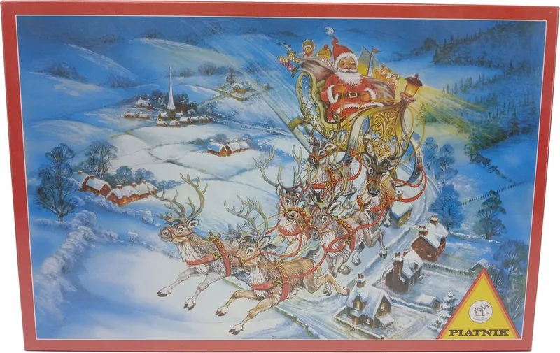 Kerstman Arreslee Puzzel 1000 stukjes Piatnik de Piatnik, édition Multicolore – boîte