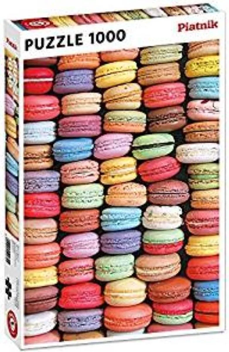 Legpuzzel - 1000 stukjes - Makronen van Piatnik, editie Meerkleurig – doos