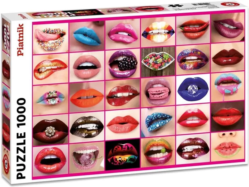 Lips Piatnik - 1000 stukjes - Legpuzzel de Piatnik, édition Rouge – boîte