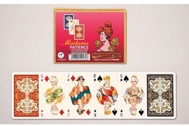 Madame Solitaire Kaarten - 2 Dekken, 110 Kaarten