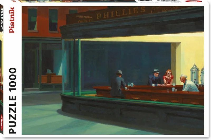 Nighthawks - Edward Hopper (1000) van Piatnik – doos