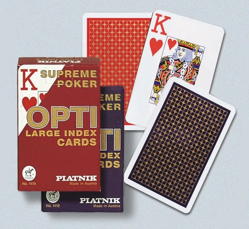 Opti Supreme Poker Jumbo Index von Piatnik – Schachtel