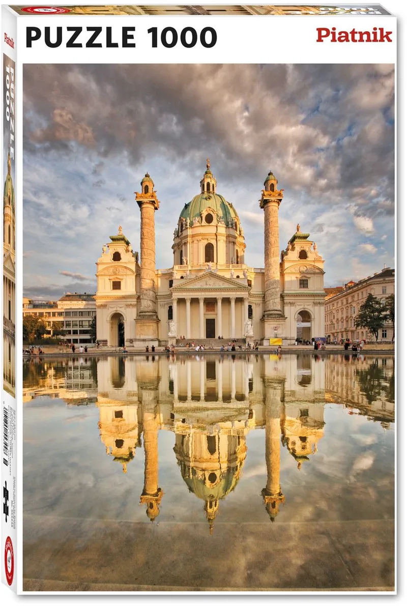 puzzel Karlskirche legpuzzel 1000 stukjes - volwassenen. de Piatnik, édition Multicolore – boîte