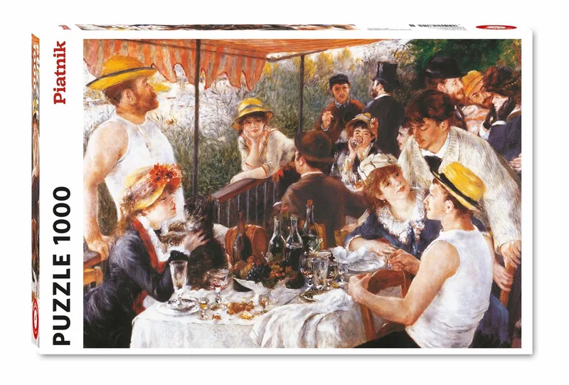 puzzel kunst Renoir Lunch van de Roeiers 1000 stukjes karton. van Piatnik, editie Meerkleurig – doos