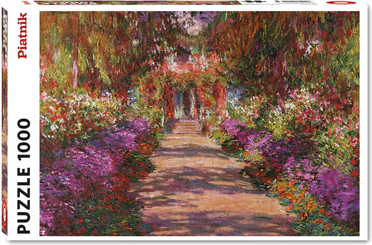 Puzzel Monets Garten in Giverny - Claude Monet 1000 stukjes de Piatnik, édition Multi-coloured – boîte