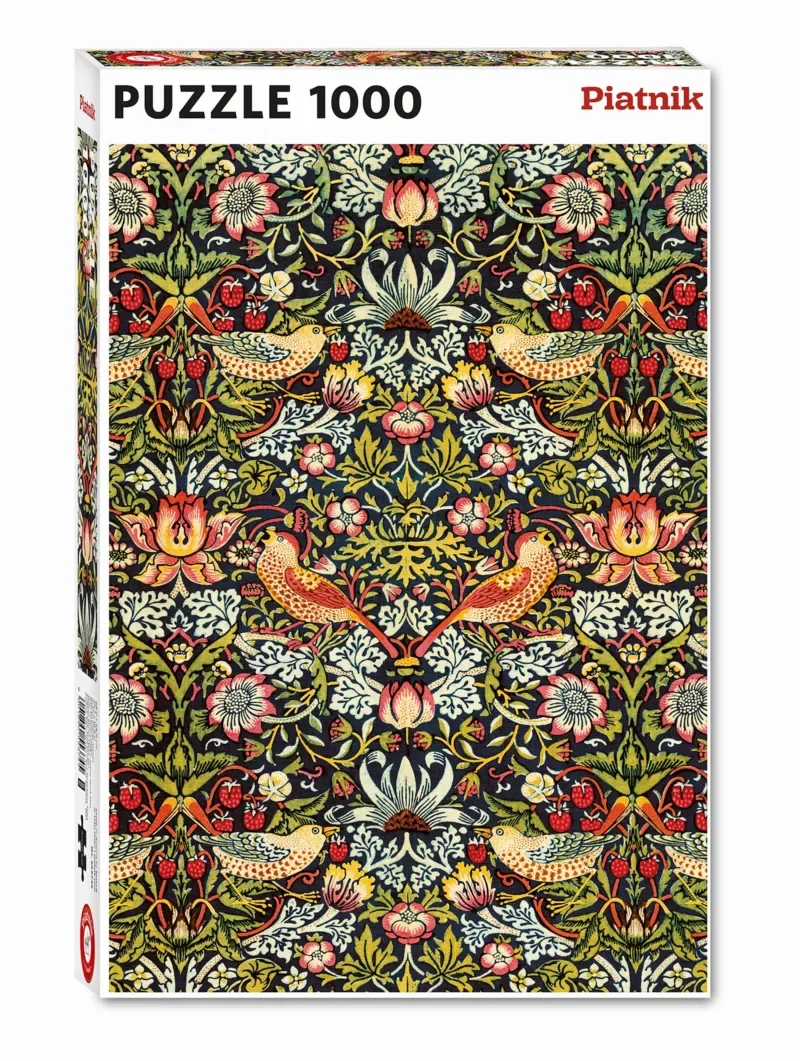 puzzel Strawberry Thief - Morris 1000 stukjes legpuzzel. from Piatnik, Multicolour edition – box 2 of 2