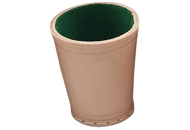 Spiel Leder-Würfelbecher mit Filzeinlage leises Würfeln from Piatnik – box