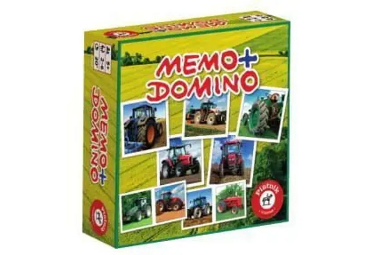 Spiel Memo + Domino Traktoren (Kinderspiel) von Piatnik – Schachtel