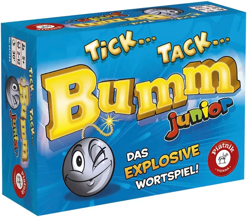 Spiel Tick Tack Bumm Junior, Familienspiel from Piatnik, Bunt edition – box
