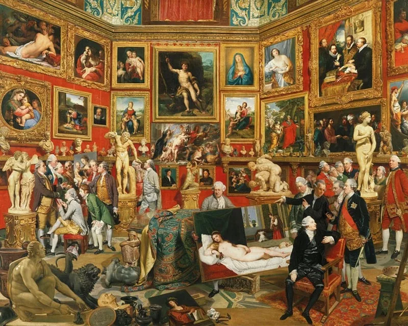 Tribuna of the Uffizi - Johan Zoffany (1000) van Piatnik – doos