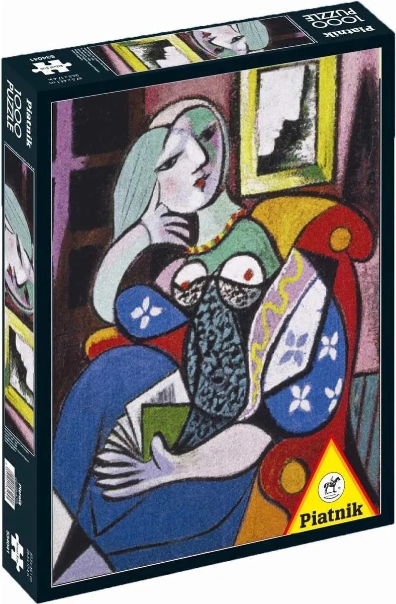 Woman with a Book - Pablo Picasso 1000 stukjes van Piatnik – doos