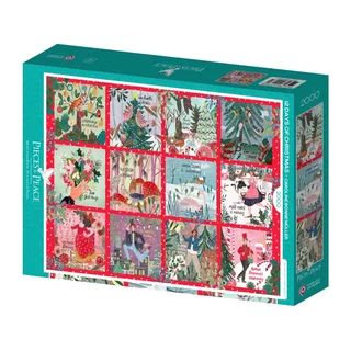 kerst puzzel 2000 stukjes - 12 Days of Christmas. from Pieces & Peace, Multicolour edition – box 2 of 2