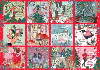 kerst puzzel 2000 stukjes - 12 Days of Christmas. from Pieces & Peace, Multicolour edition – box 1 of 2