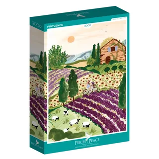 legpuzzel Provence - 2000 stukjes puzzel volwassenen. van Pieces & Peace, editie Meerkleurig – doos 2 van 2