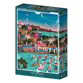 puzzel Ghost Cinema - 1000 stukjes puzzelspel. van Pieces & Peace, editie Meerkleurig – doos 2 van 2