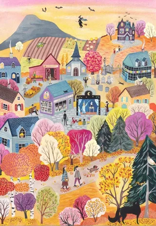 puzzel herfst - The Magic of Autumn 1000 stukjes. van Pieces & Peace, editie Meerkleurig – doos 1 van 2