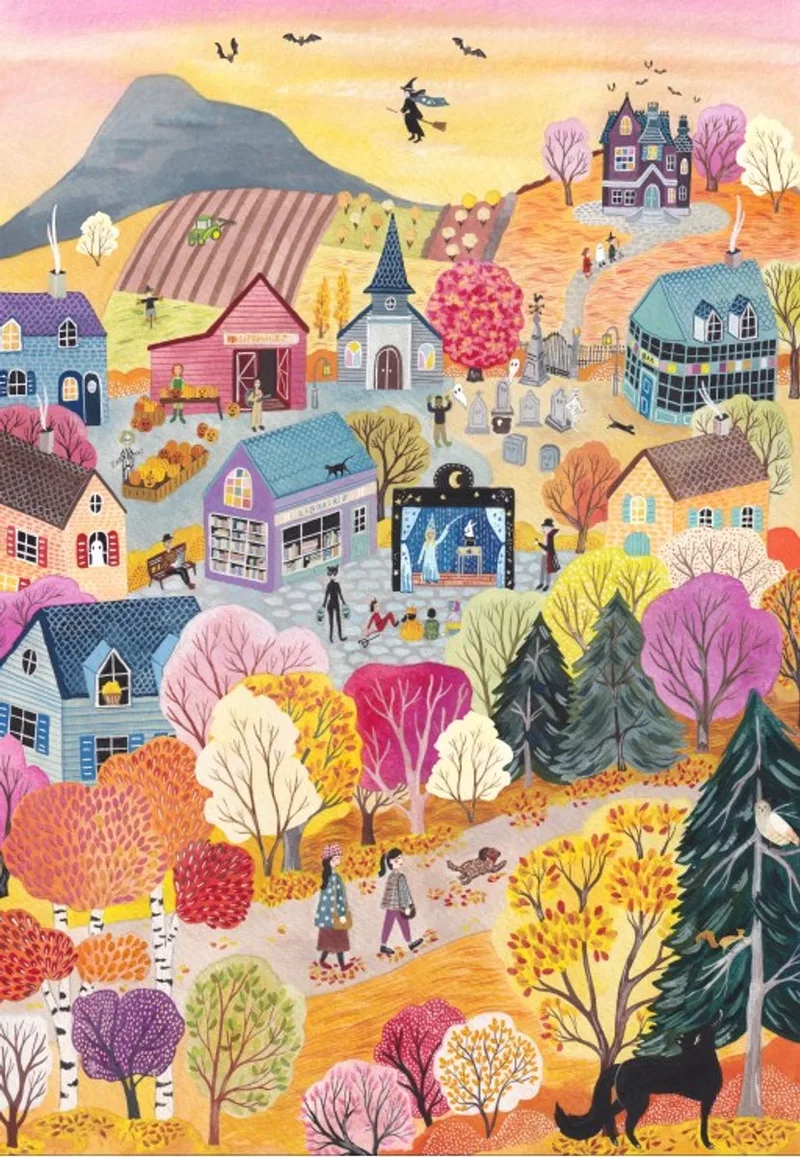 puzzel herfst - The Magic of Autumn 1000 stukjes. fra Pieces & Peace, Flerfarvet-udgave – æske