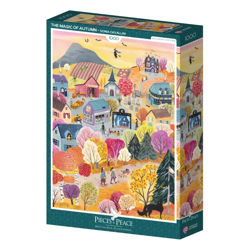 puzzel herfst - The Magic of Autumn 1000 stukjes. van Pieces & Peace, editie Meerkleurig – doos 2 van 2